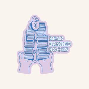 Read Banned Books Vinyl Sticker
