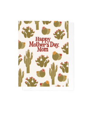 Spring Cactus Mom Mother's Day Greeting Card