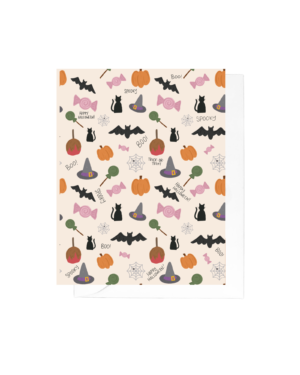 Cute and Spooky Halloween Greeting Card