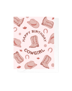 Birthday Cowgirl Greeting Card