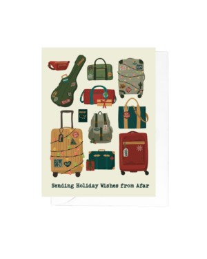 Sending Holiday Wishes from Afar Greeting Card