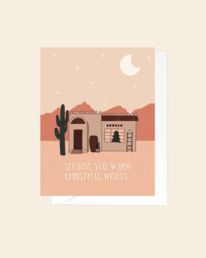 Warm Christmas Wishes Greeting Card